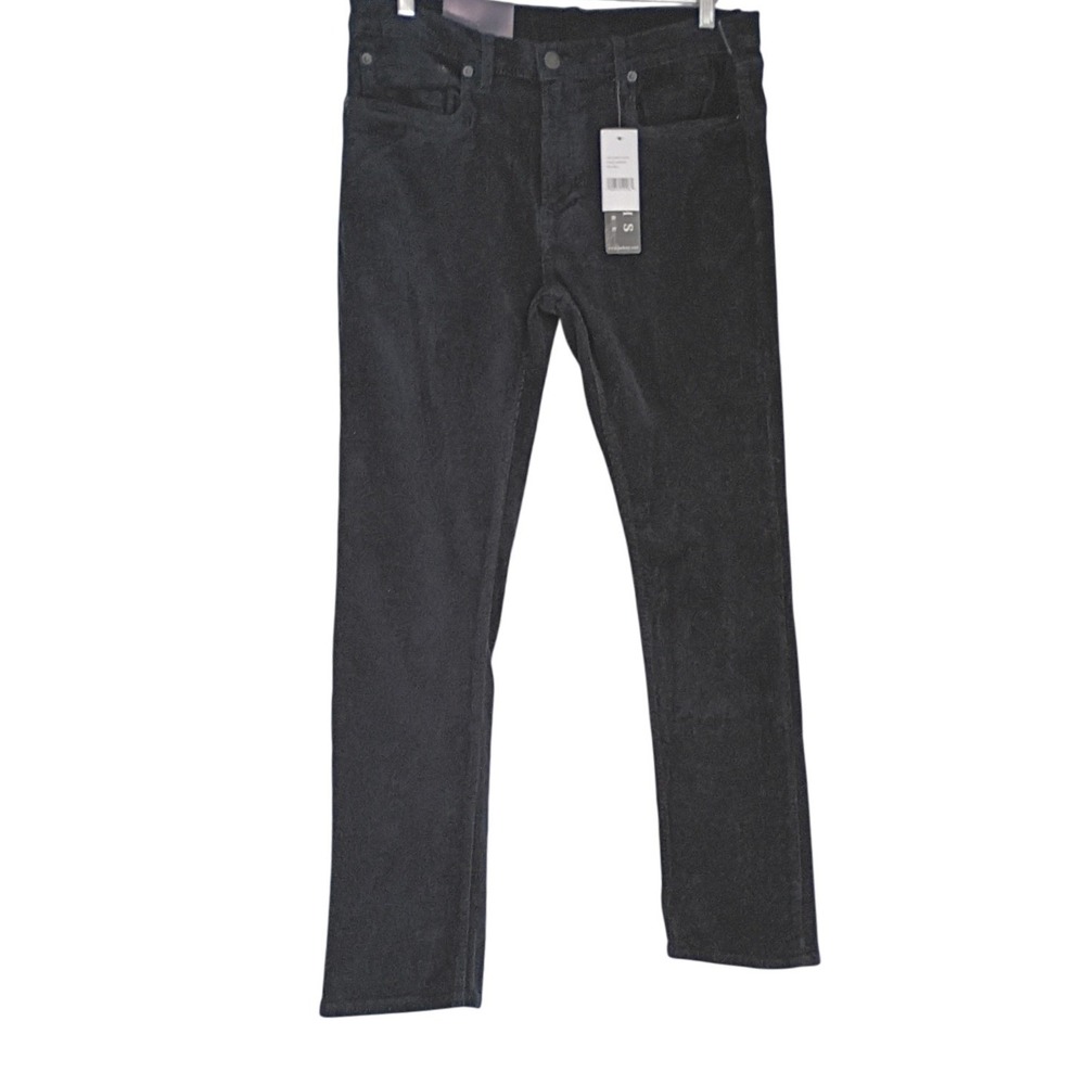 NWT Jachs NY Straight Fit Stretch Corduroy Pants Charcoal Mens 34x32 $119‎